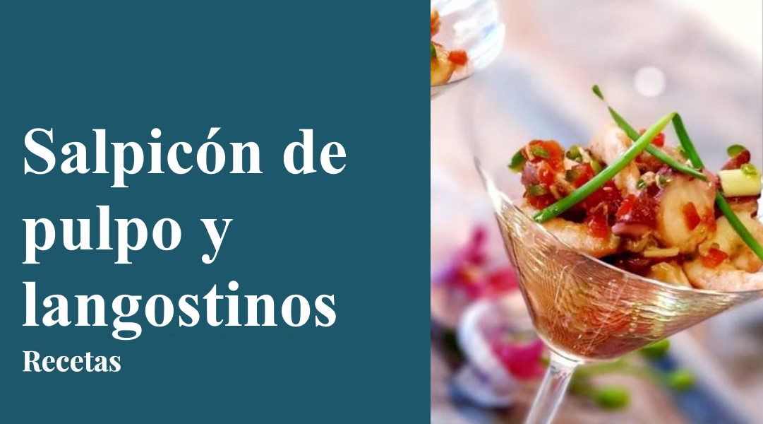 Receta de Salpicón de pulpo y langostinos - Saborea Huelva