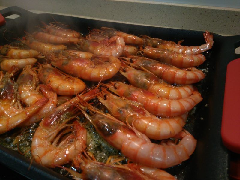 gamba roja de huelva a la plancha-saboreahuelva.com
