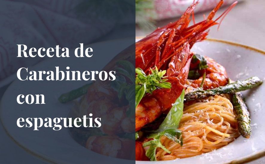 Receta de Carabineros con espaguetis 1 Receta de Carabineros con espaguetis - Saborea Huelva