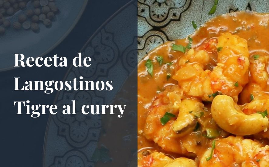 Receta de Langostinos Tigre al curry 1 Receta de Langostinos Tigre al curry - Saborea Huelva