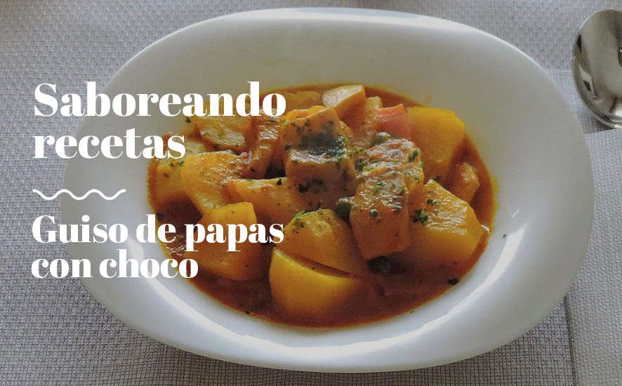 Receta de Guiso de papas con choco de saboreahuelva.com