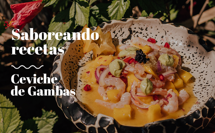 Ceviche de Gamba Blanca - Saborea Huelva
